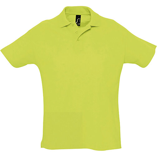 Polo Shirt - Summer Ii , Sol´s, apfelgrün, Baumwolle, XXL, 79,00cm x 62,00cm (Länge x Breite), Bild 1