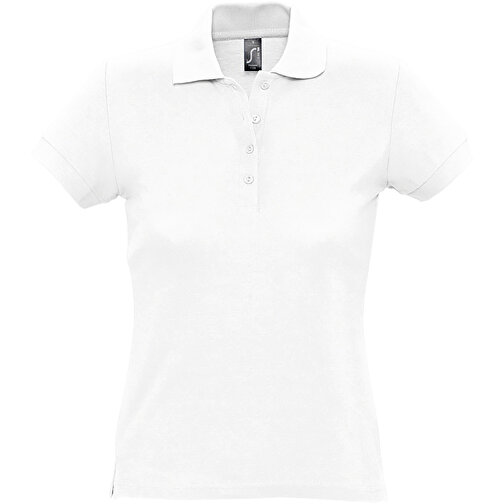 Polo Shirt - Passion , Sol´s, weiß, Baumwolle, S, 61,00cm x 43,00cm (Länge x Breite), Bild 1