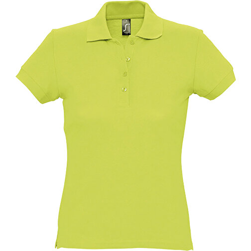 Polo Shirt - Passion , Sol´s, apfelgrün, Baumwolle, S, 61,00cm x 43,00cm (Länge x Breite), Bild 1