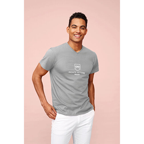 T-Shirt - Victory , Sol´s, graue melange, Baumwolle, XL, 76,00cm x 58,00cm (Länge x Breite), Bild 4