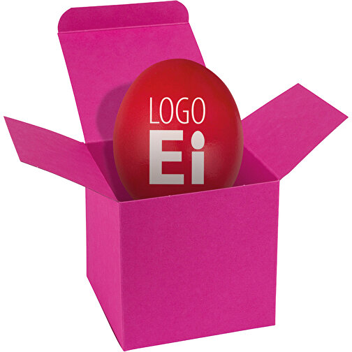 ColorBox LogoEi - Pink - Rot , rot, Pappe, 5,50cm x 5,50cm x 5,50cm (Länge x Höhe x Breite), Bild 1