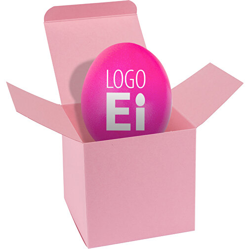 ColorBox LogoEi - Rosa - Pink , pink, Pappe, 5,50cm x 5,50cm x 5,50cm (Länge x Höhe x Breite), Bild 1