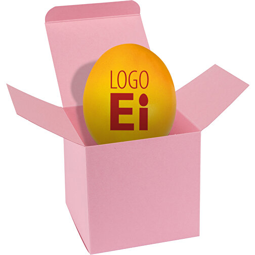 ColorBox LogoEi - Rosa - Gelb , gelb, Pappe, 5,50cm x 5,50cm x 5,50cm (Länge x Höhe x Breite), Bild 1