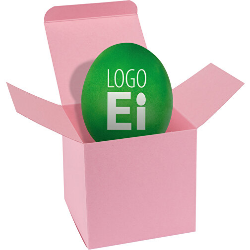 ColorBox LogoEi - Rosa - Grün , grün, Pappe, 5,50cm x 5,50cm x 5,50cm (Länge x Höhe x Breite), Bild 1