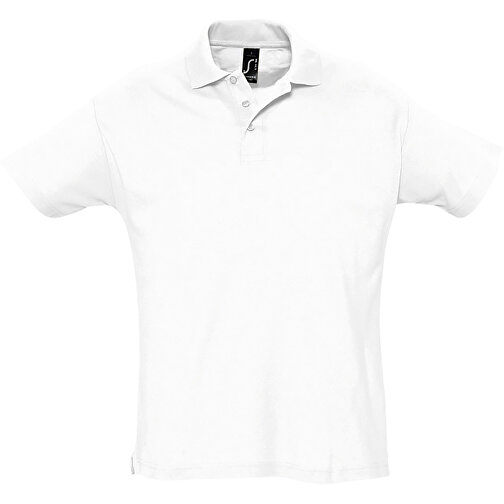 Polo Shirt - Summer Ii , Sol´s, weiss, Baumwolle, XL, 76,00cm x 59,00cm (Länge x Breite), Bild 1