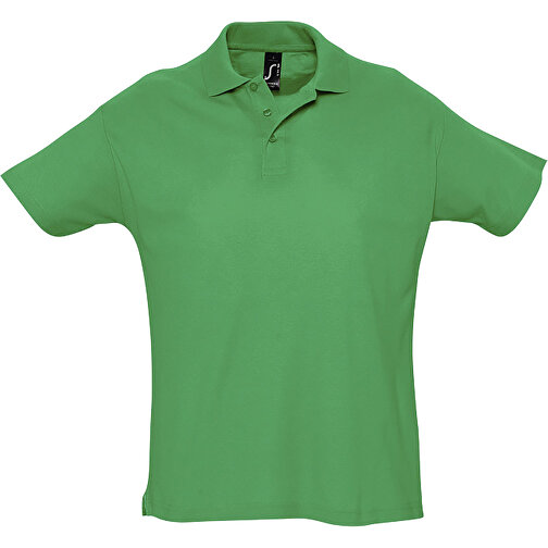 Polo Shirt - Summer Ii , Sol´s, grasgrün, Baumwolle, XXL, 79,00cm x 62,00cm (Länge x Breite), Bild 1