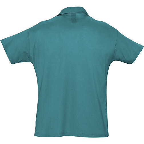 Polo Shirt - Summer Ii , Sol´s, entenblau, Baumwolle, XXL, 79,00cm x 62,00cm (Länge x Breite), Bild 2
