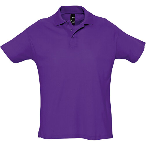 Polo Shirt - Summer Ii , Sol´s, dunkellila, Baumwolle, XS, 68,00cm x 47,00cm (Länge x Breite), Bild 1