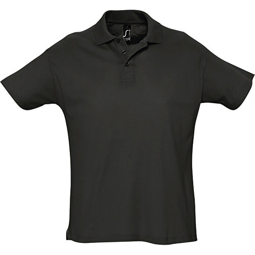 Polo Shirt - Summer Ii , Sol´s, schwarz, Baumwolle, XS, 68,00cm x 47,00cm (Länge x Breite), Bild 1