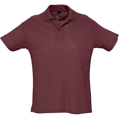 Polo Shirt - Summer Ii , Sol´s, burgund, Baumwolle, S, 70,00cm x 50,00cm (Länge x Breite), Bild 1