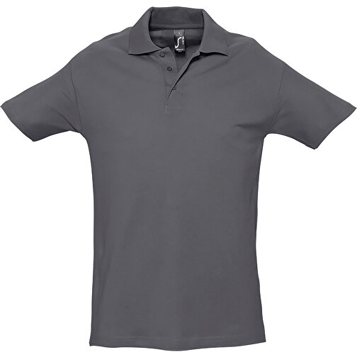 Polo Shirt - Spring Ii , Sol´s, mausgrau, Baumwolle, S, 70,00cm x 50,00cm (Länge x Breite), Bild 1