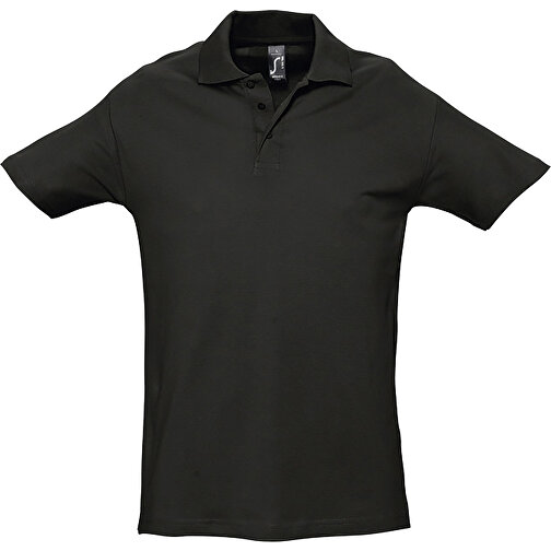Polo Shirt - Spring Ii , Sol´s, schwarz, Baumwolle, L, 74,00cm x 56,00cm (Länge x Breite), Bild 1