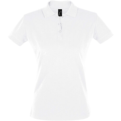 Polo Shirt - Perfect Women , Sol´s, weiß, Baumwolle, XL, 69,00cm x 51,00cm (Länge x Breite), Bild 1