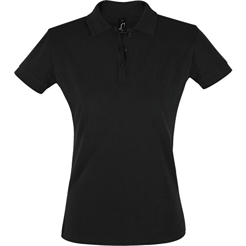 Polo Shirt - Perfect Women , Sol´s, schwarz, Baumwolle, M, 65,00cm x 45,00cm (Länge x Breite), Bild 1