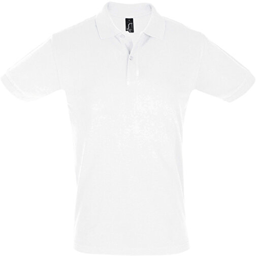Polo Shirt - Perfect Men , Sol´s, weiß, Baumwolle, XS, 68,00cm x 46,00cm (Länge x Breite), Bild 1
