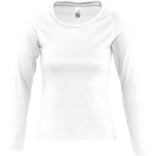 T-Shirt - Majestic , Sol´s, weiß, Baumwolle, L, 64,00cm x 46,00cm (Länge x Breite), Bild 1
