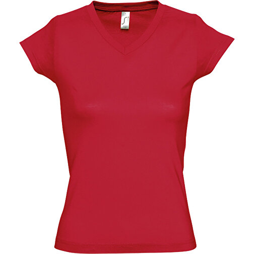 T-Shirt - Moon , Sol´s, rot, Baumwolle, L, 64,00cm x 47,00cm (Länge x Breite), Bild 1