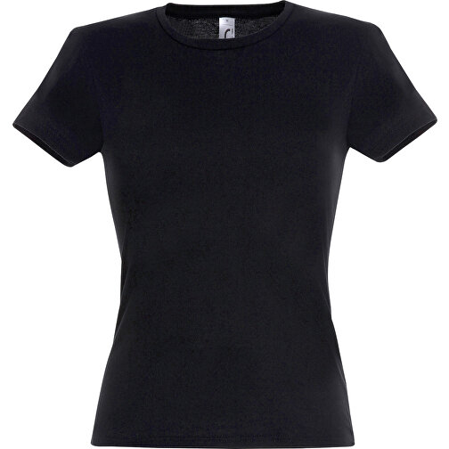 T-Shirt - Miss , Sol´s, tiefschwarz, Baumwolle, XXL, 66,00cm x 52,00cm (Länge x Breite), Bild 1