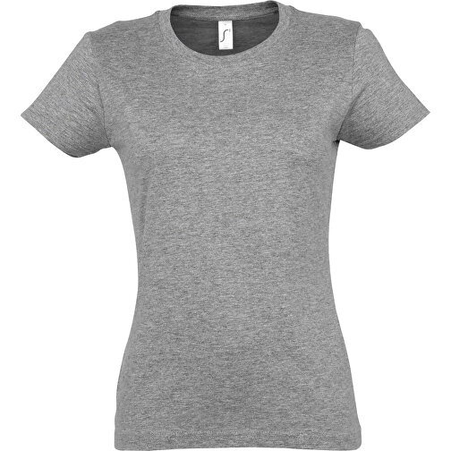 T-Shirt - Imperial Women , Sol´s, graue melange, Baumwolle, L, 65,00cm x 47,00cm (Länge x Breite), Bild 1