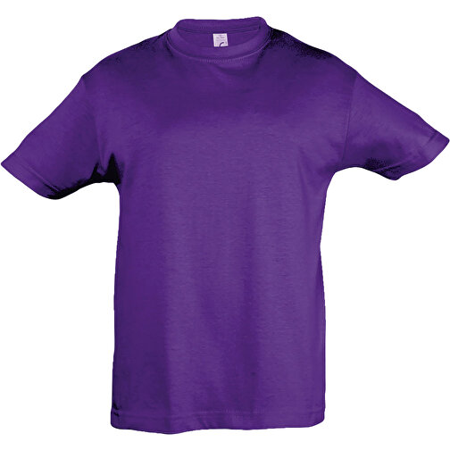 T-Shirt - Regent Kids , Sol´s, dunkellila, Baumwolle, XXL, 118,00cm x 128,00cm (Länge x Breite), Bild 1