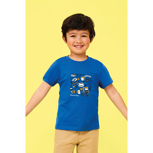 T-Shirt - Regent Kids , Sol´s, dunkellila, Baumwolle, L, 96,00cm x 104,00cm (Länge x Breite), Bild 4