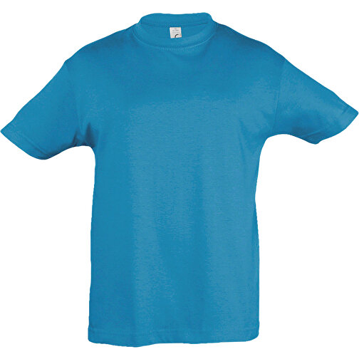 T-Shirt - Regent Kids , Sol´s, aqua, Baumwolle, XXL, 118,00cm x 128,00cm (Länge x Breite), Bild 1