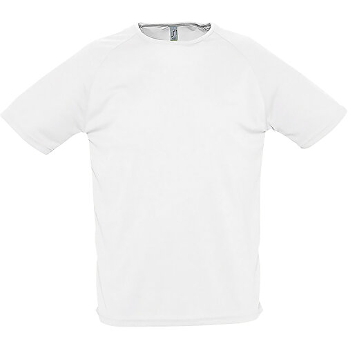 T-Shirt - Sporty , Sol´s, weiß, Polyester, L, 74,00cm x 56,00cm (Länge x Breite), Bild 1