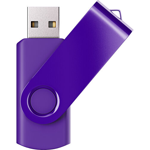 USB-Stick SWING Color 2.0 32 GB , Promo Effects MB , violet MB , 32 GB , Kunststoff/ Aluminium MB , 5,70cm x 1,00cm x 1,90cm (Länge x Höhe x Breite), Bild 1