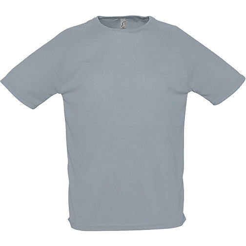 T-Shirt - Sporty , Sol´s, grau, Polyester, L, 74,00cm x 56,00cm (Länge x Breite), Bild 1
