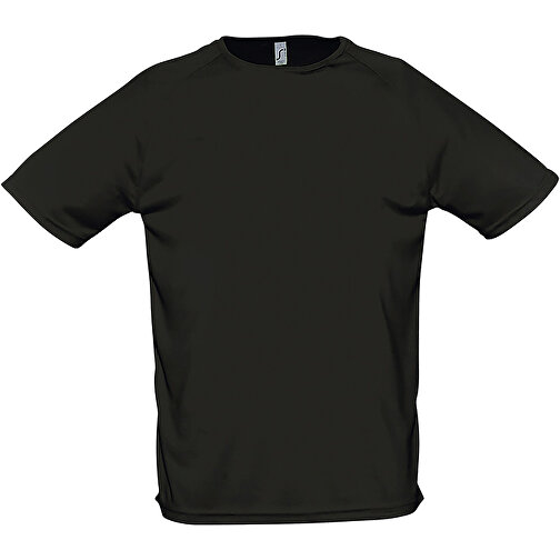 T-Shirt - Sporty , Sol´s, schwarz, Polyester, XS, 68,00cm x 47,00cm (Länge x Breite), Bild 1