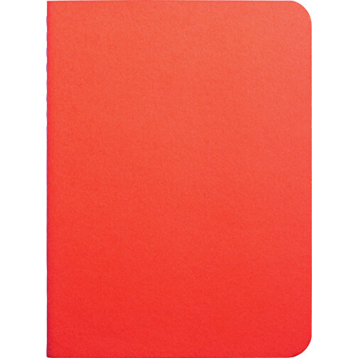 RAYSSE. B7-Notizbuch Mit Unlinierten Blättern Aus Recycling-Papier , rot, Karton. Recyceltes papier, , Bild 2
