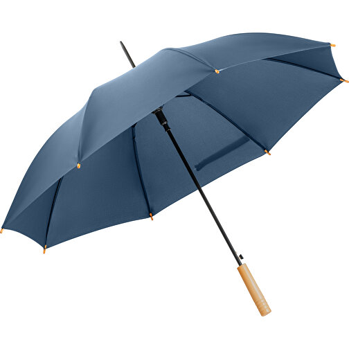 APOLO. RPET-Schirm Aus Pongee , blau, rPET, , Bild 1