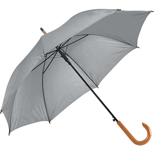 PATTI. Regenschirm Aus 190T-Polyester Mit Automatischer Öffnung , grau, 190T Polyester, , Bild 1
