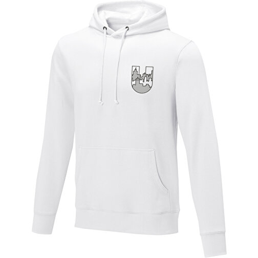 Charon Herren Kapuzenpullover , weiss, Strick 50% Baumwolle, 50% Polyester, 240 g/m2, 4XL, , Bild 2