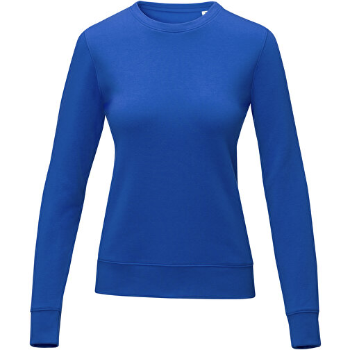 Zenon Damenpullover Mit Rundhalsausschnitt , blau, Strick 50% Baumwolle, 50% Polyester, 240 g/m2, XL, , Bild 3