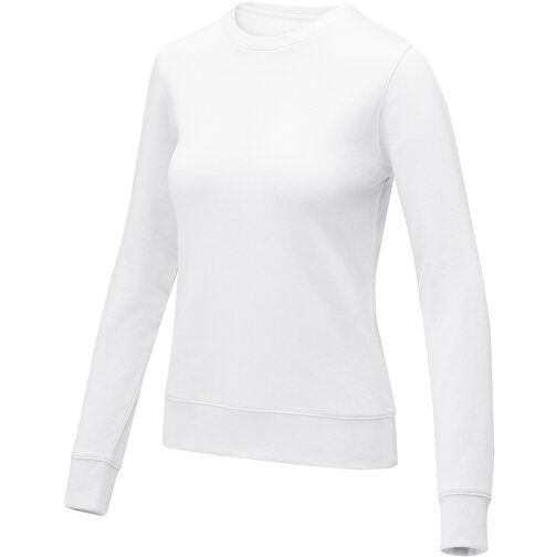 Zenon Damenpullover Mit Rundhalsausschnitt , weiß, Strick 50% Baumwolle, 50% Polyester, 240 g/m2, 3XL, , Bild 1