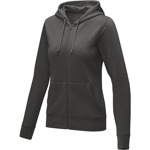 Theron Damen Kapuzenpullover Mit Reißverschluss , storm grey, Strick 50% Baumwolle, 50% Polyester, 240 g/m2, XXL, , Bild 1