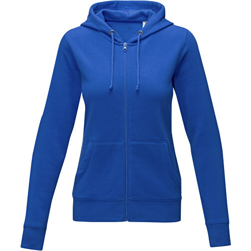 Theron Damen Kapuzenpullover Mit Reißverschluss , blau, Strick 50% Baumwolle, 50% Polyester, 240 g/m2, S, , Bild 3