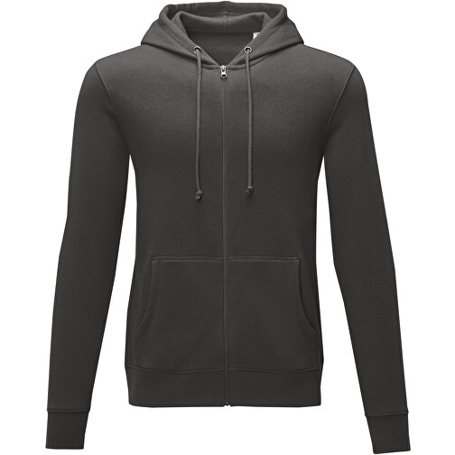 Theron Herren Kapuzenpullover Mit Reißverschluss , storm grey, Strick 50% Baumwolle, 50% Polyester, 240 g/m2, XXL, , Bild 3