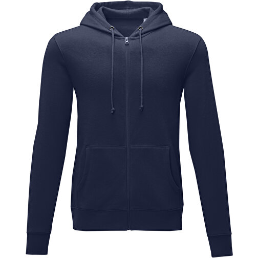 Theron Herren Kapuzenpullover Mit Reissverschluss , navy, Strick 50% Baumwolle, 50% Polyester, 240 g/m2, XL, , Bild 3