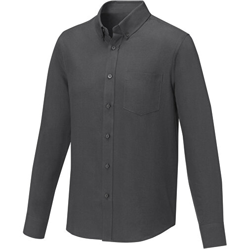 Pollux Herrenhemd Mit Langen Ärmeln , storm grey, Oxford-Gewebe 55% Baumwolle, 45% Polyester, 130 g/m2, XXL, , Bild 1