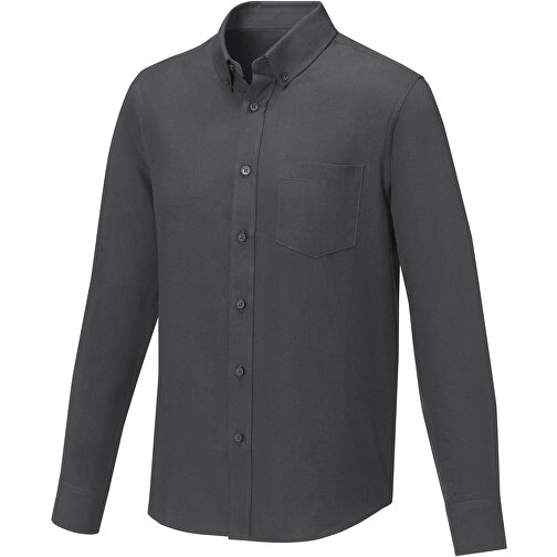 Pollux Herrenhemd Mit Langen Ärmeln , storm grey, Oxford-Gewebe 55% Baumwolle, 45% Polyester, 130 g/m2, XL, , Bild 1