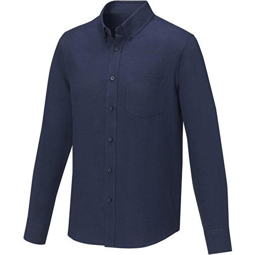 Pollux Herrenhemd Mit Langen Ärmeln , navy, Oxford-Gewebe 55% Baumwolle, 45% Polyester, 130 g/m2, 4XL, , Bild 1