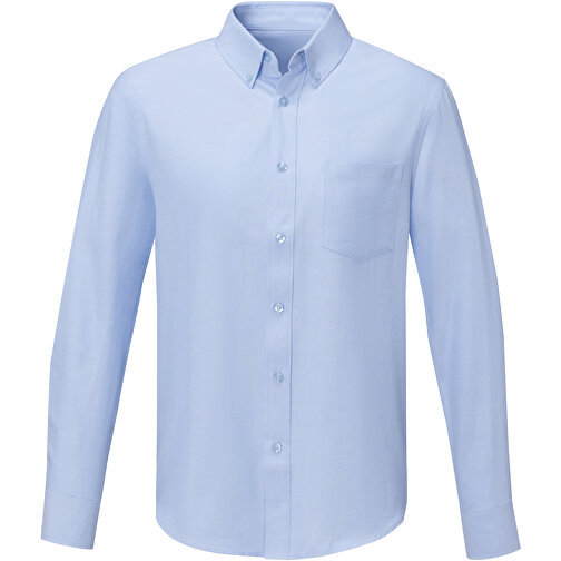 Pollux Herrenhemd Mit Langen Ärmeln , hellblau, Oxford-Gewebe 55% Baumwolle, 45% Polyester, 130 g/m2, 3XL, , Bild 3