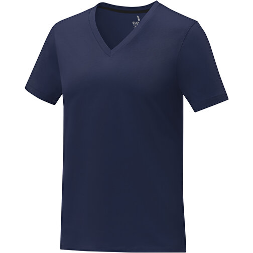 Somoto T-Shirt Mit V-Ausschnitt Für Damen , Green Concept, navy, Single jersey Strick 100% Baumwolle, 160 g/m2, XXL, , Bild 1