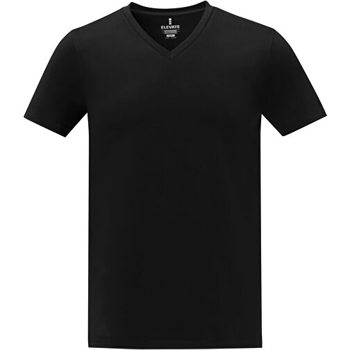 Somoto T-Shirt Mit V-Ausschnitt Für Herren , Green Concept, schwarz, Single jersey Strick 100% Baumwolle, 160 g/m2, L, , Bild 3