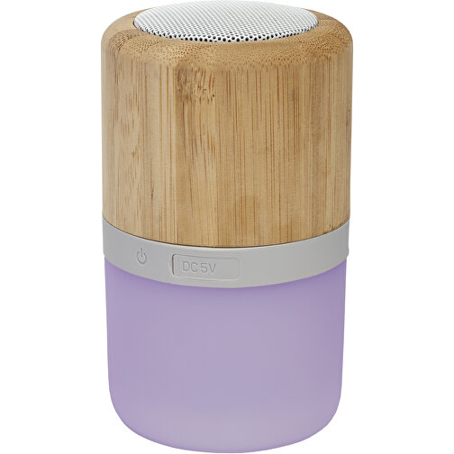 Haut-parleur Bluetooth® Aurea en bambou avec lumière, Image 6
