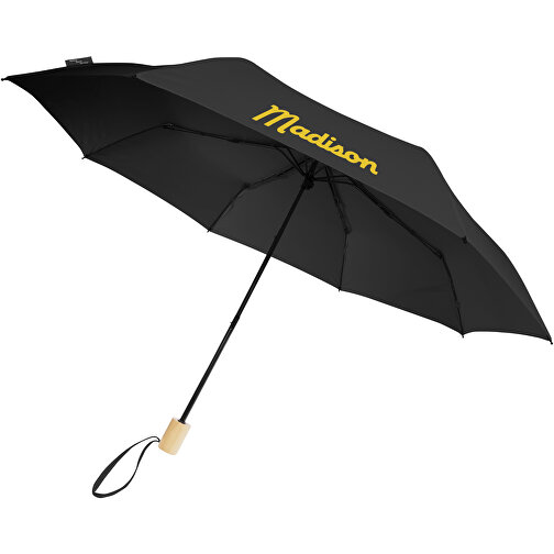 Birgit 21' foldbar vindtæt paraply af genvundet PET, Billede 2