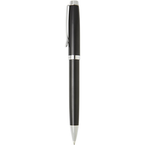Vivace Kugelschreiber , mattschwarz, Messing, 13,80cm (Länge), Bild 1