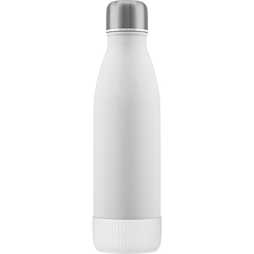 Thermoflasche RETUMBLER-NIZZA CORPORATE , Retumbler, weiß / weiß, Edelstahl, Silikon, Kunststoff, 7,00cm x 2,65cm x 4,30cm (Länge x Höhe x Breite), Bild 1